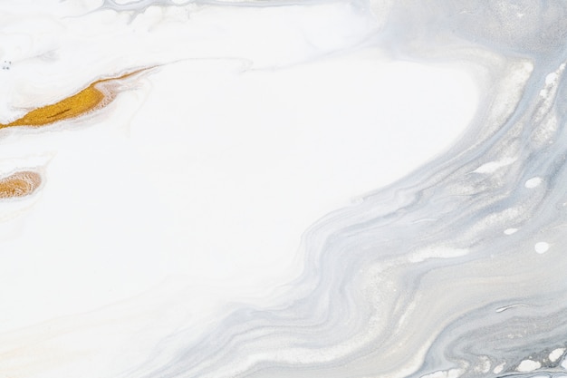 무료 사진 흰색과 금색 액체 대리석 배경 diy 럭셔리 흐르는 질감 실험 예술
