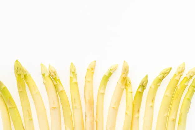 Free photo white asparagus