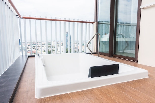 White bathtub