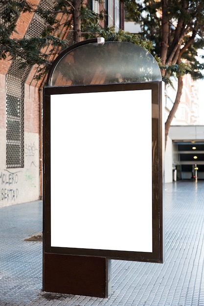 Free photo white billboard template