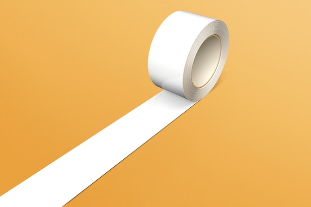 White blank duct tape for packaging and parcels