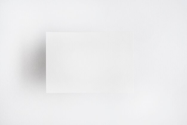 White blank paper isolated over plain background