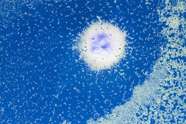 Free photo white blob on blue water