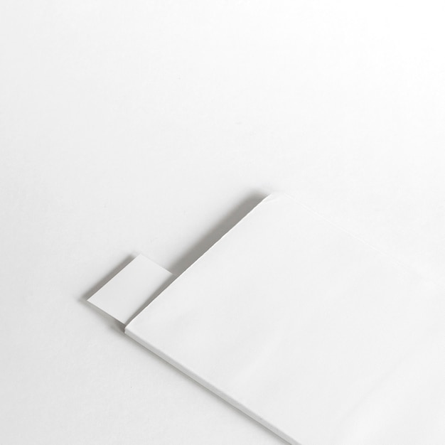 Free photo white book mockup