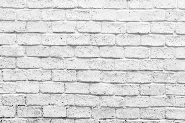 White brick wall background