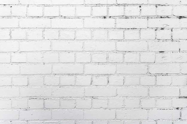 Free photo white brick wall background