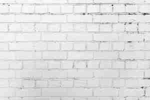 Free photo white brick wall background