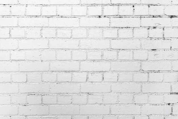 White brick wall background