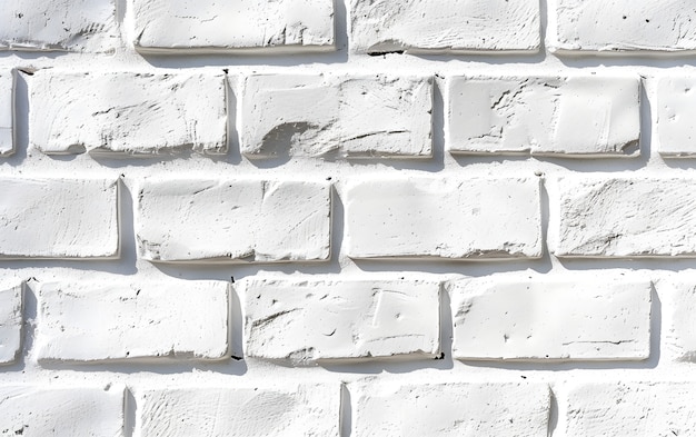 White brick wall surface texture