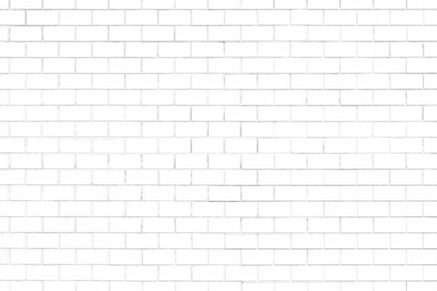 White brick wall textured background