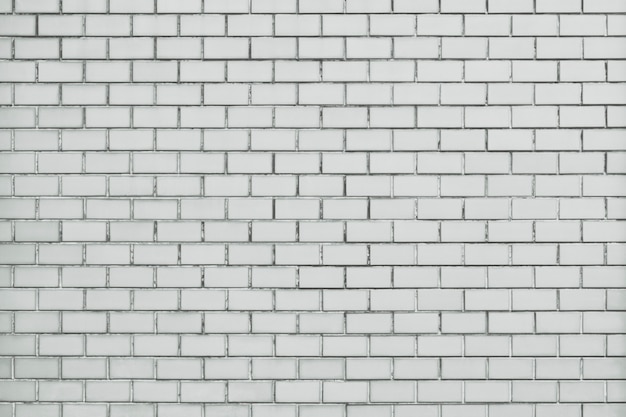 White brick wall textured background