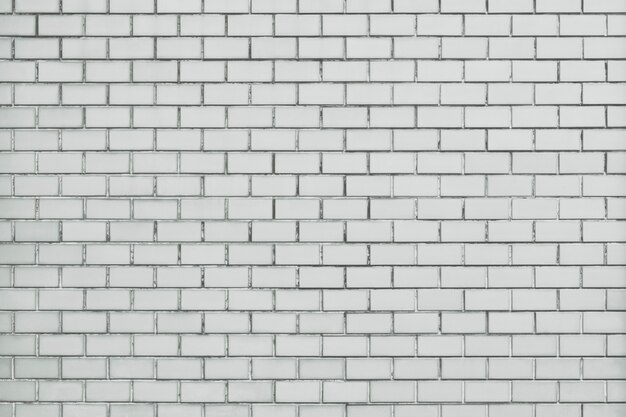 White brick wall textured background