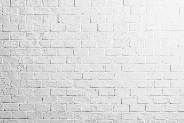 White brick wall textures background