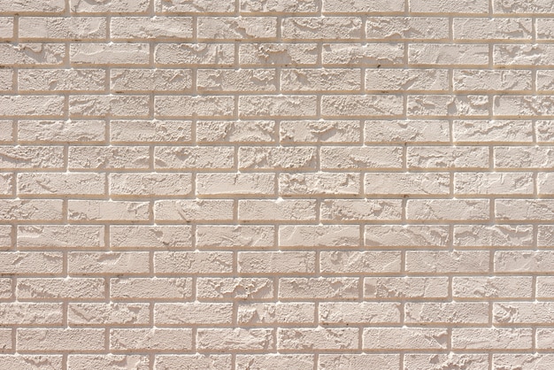 White bricks wall background