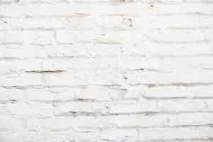 Free photo white bricks wall texture for background