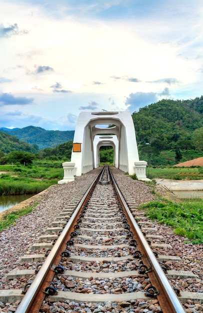 Foto gratuita il ponte bianco