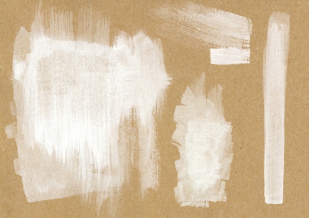 White brush strokes