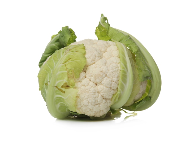 White cabbage on a white surface