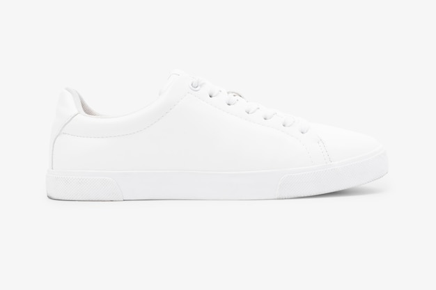 White canvas sneakers unisex footwear fashion