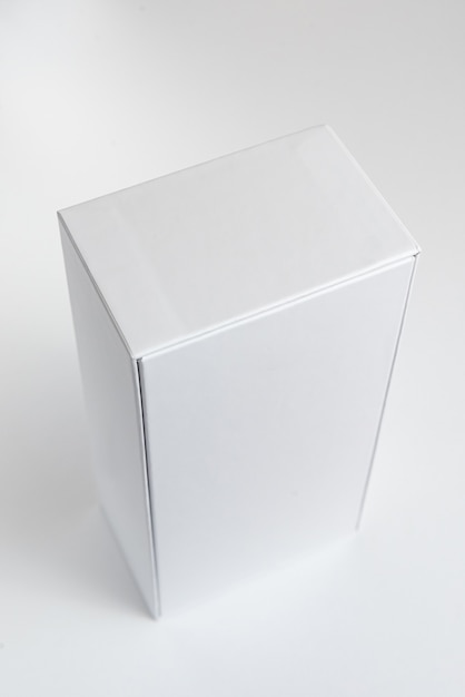 white cell phone box on the background