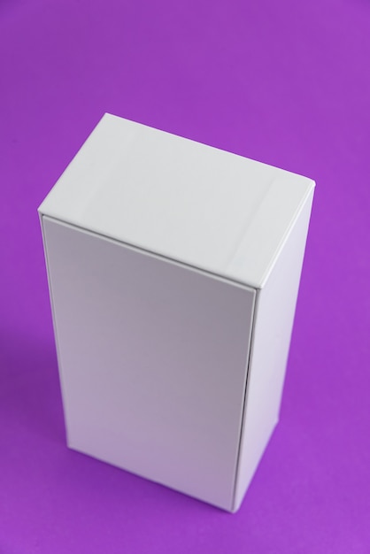 white cell phone box on the background