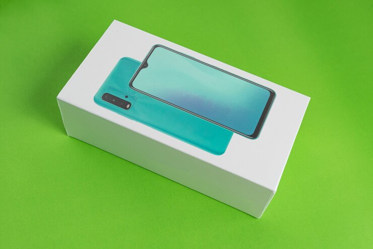 無料Photo 背景の白い携帯電話ボックス