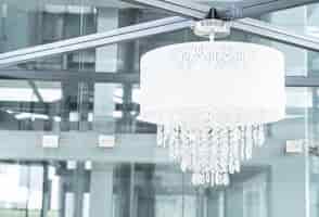 Free photo white chandelier