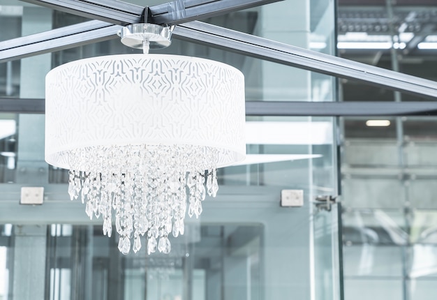 white chandelier