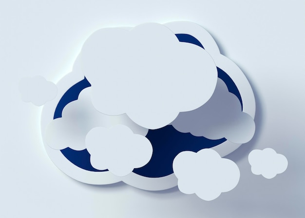 Free photo white clouds arrangement