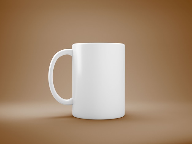 White coffee mug