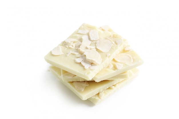 White cracked chocolate