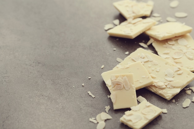 White cracked chocolate