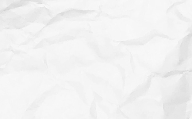 Free photo white crumpled paper texture background design space white tone