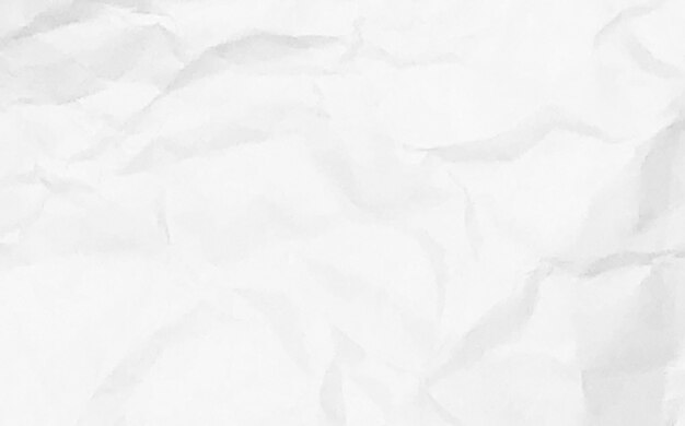 White crumpled paper texture background design space white tone