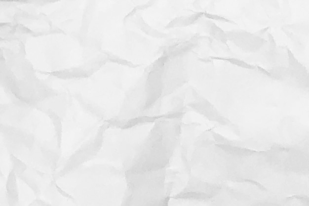 Белый мятой бумаги текстура фон дизайн пространство белый тон