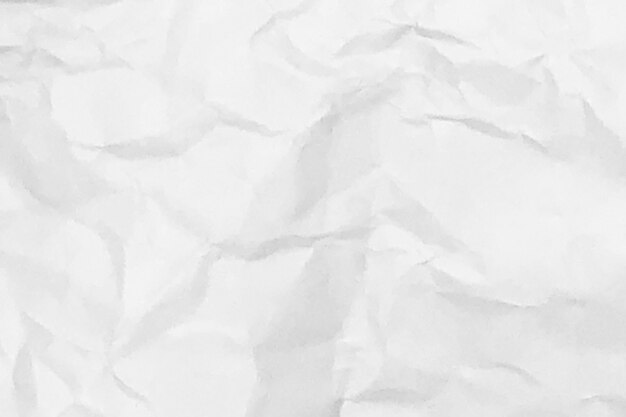 White crumpled paper texture background design space white tone