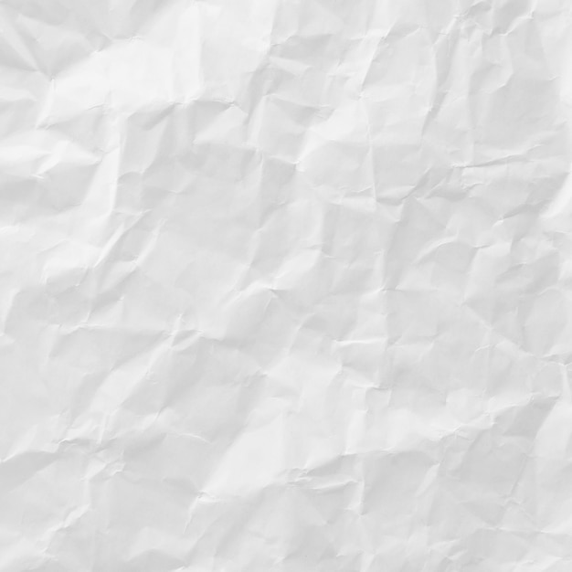 Белая смятая текстура бумаги для фона