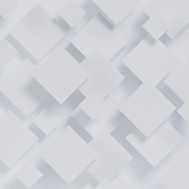 Free photo white cubes 3d background
