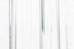 Free photo white curtain window