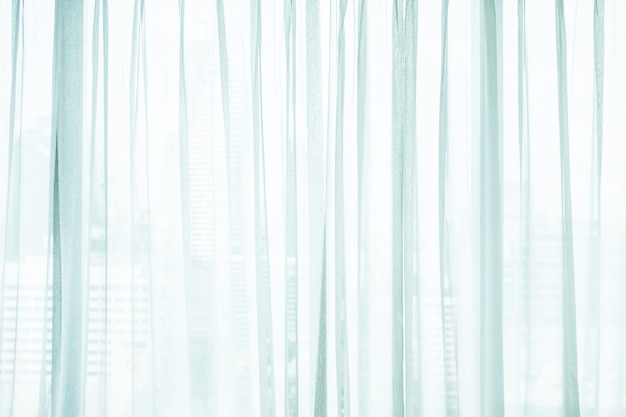 White curtain windows