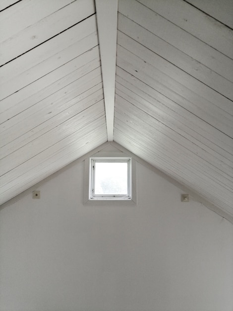 White design ceiling with window