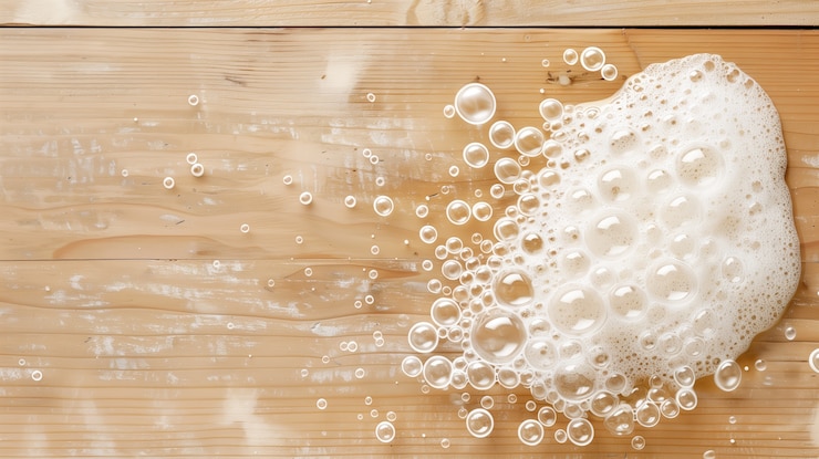 Free Photo white foam background