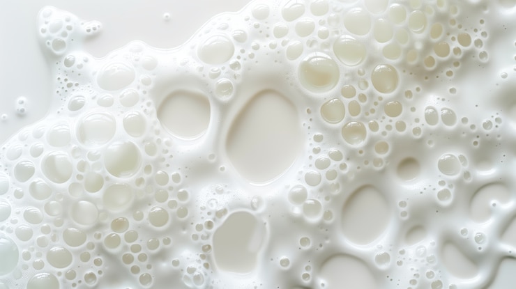Free Photo white foam background