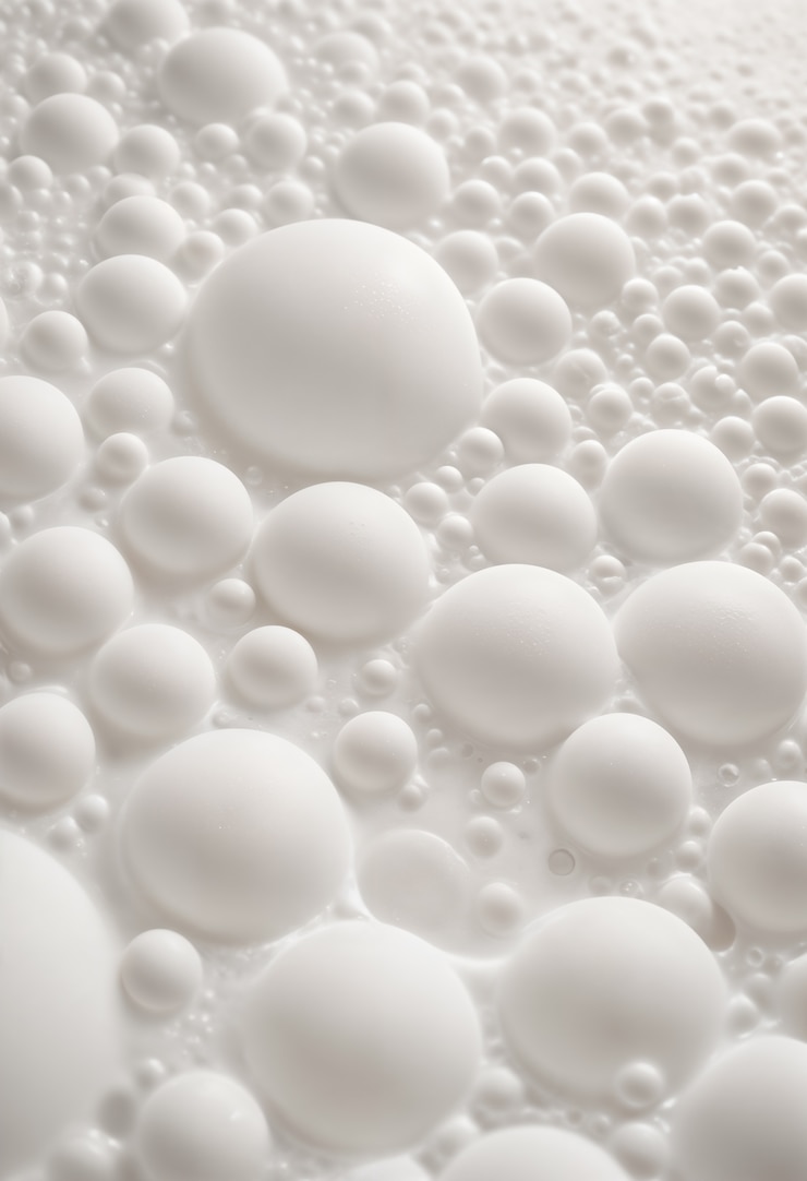 Free Photo white foam background
