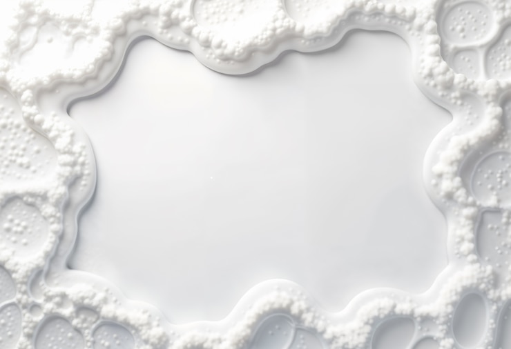 Free Photo white foam background