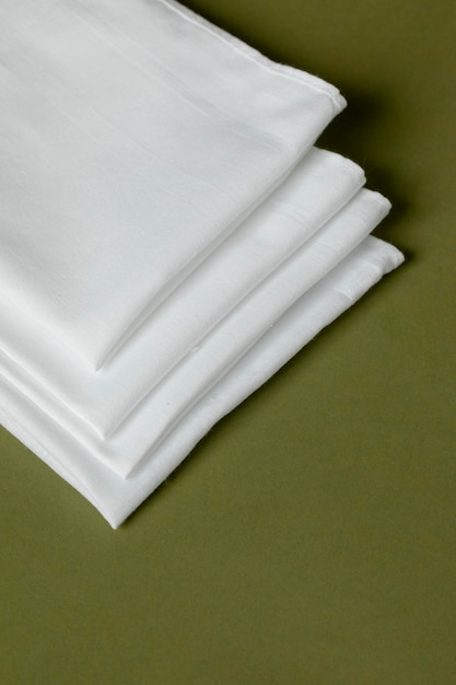 White handkerchief cloth assortment