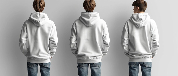 Free Photo white hoodie mockup front