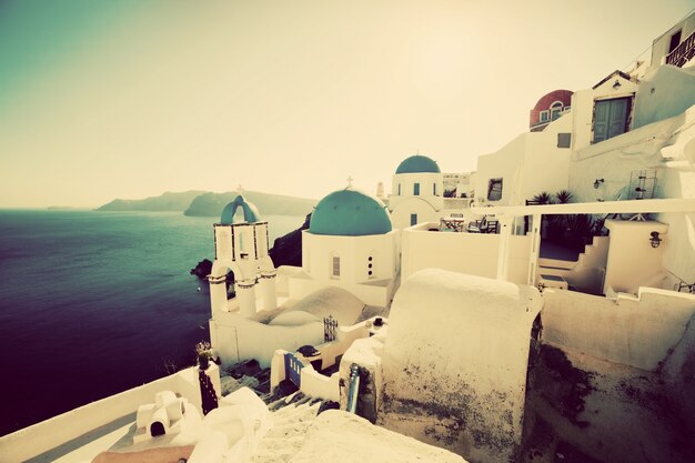 White houses in a hill