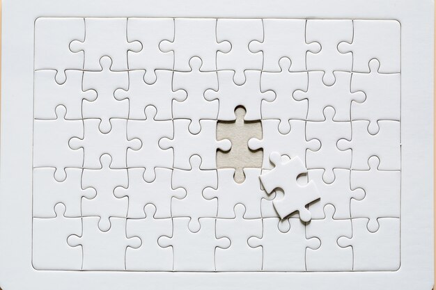 White jigsaw puzzle