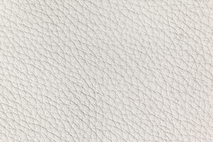 Free Photo white leather texture close up